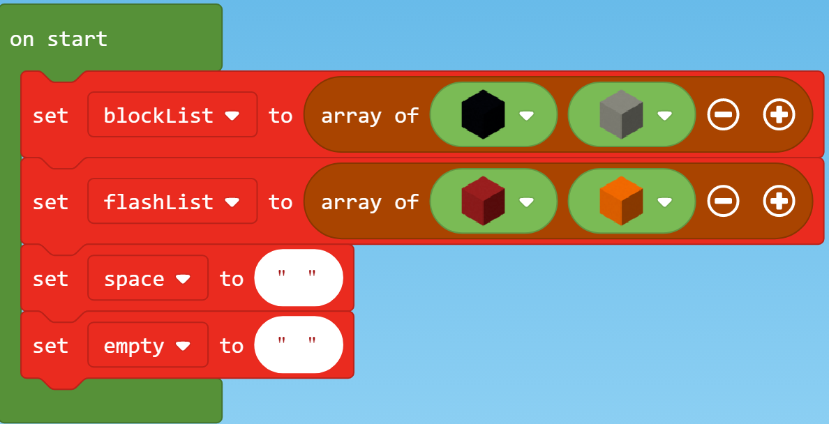 on start code | We Code MakeCode